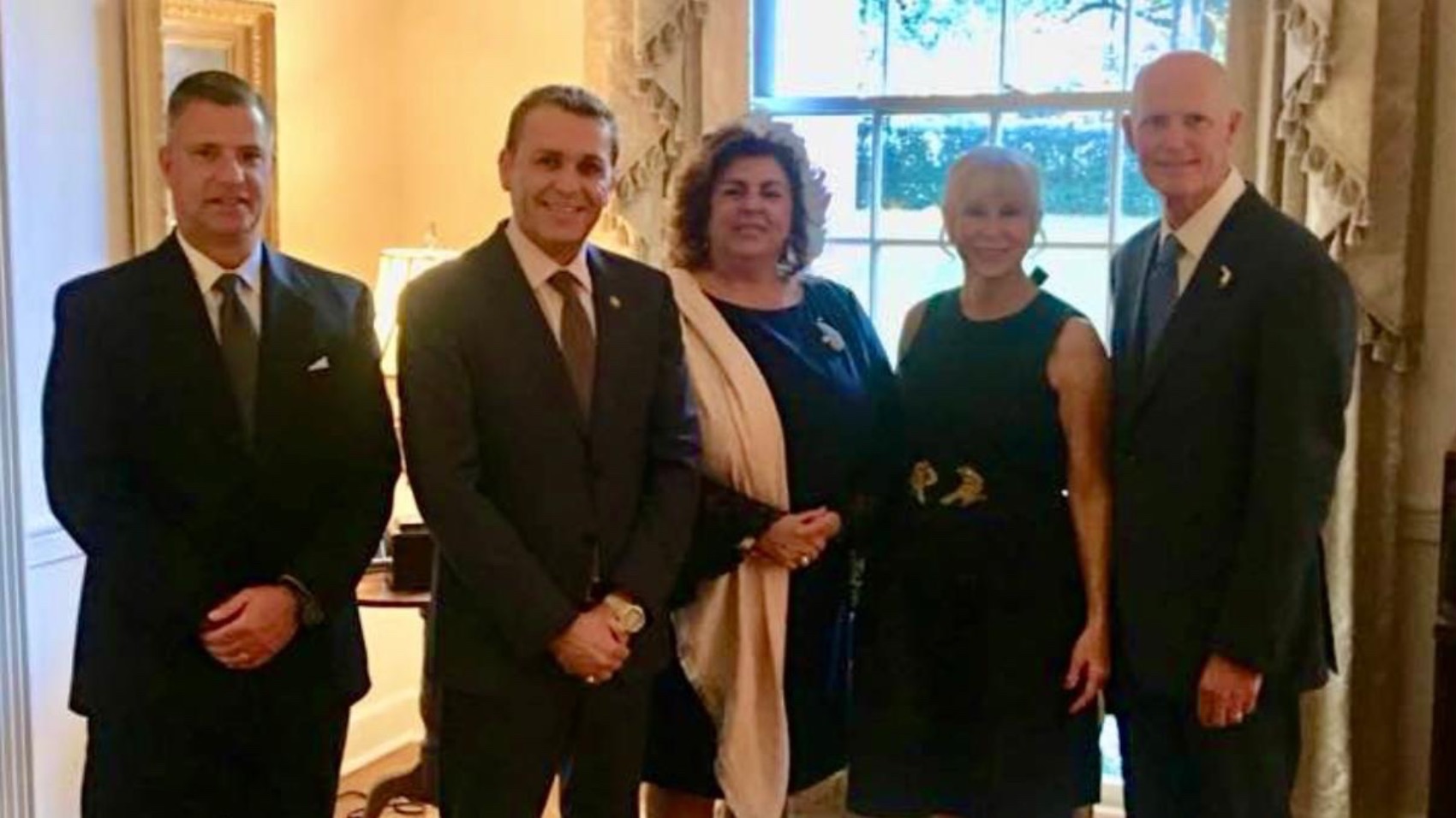 César DePaço com o Governador da Flórida, Rick Scott