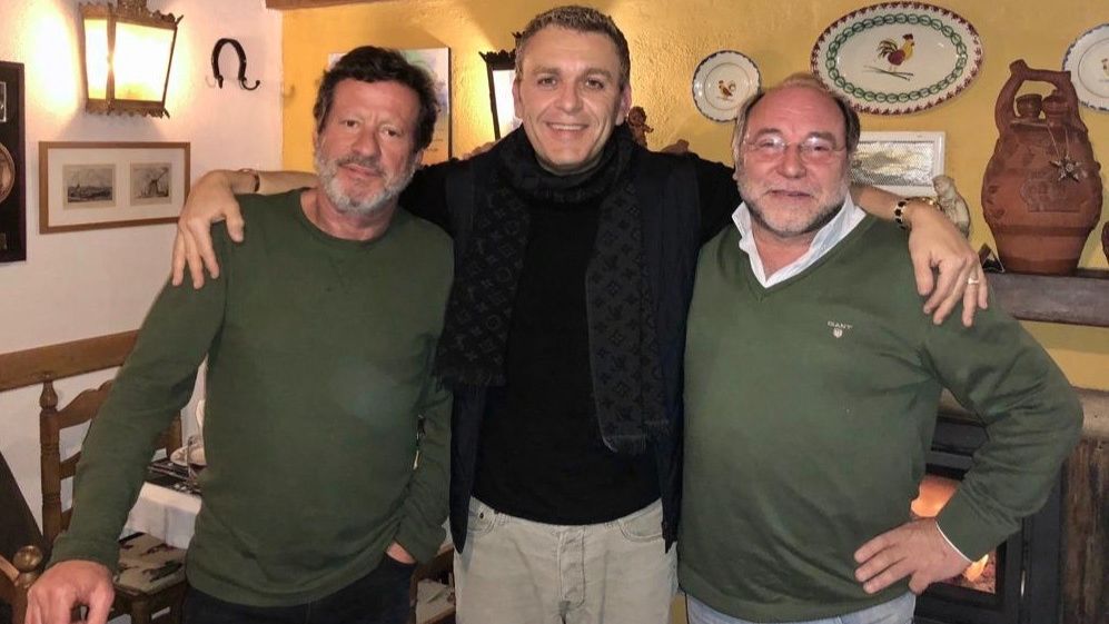César DePaço com Joaquim de Almeida e Fernando Pereira | César DePaço