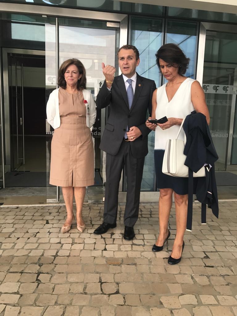 César DePaço e Teresa Morais com Leonor Beleza, presidente da Fundação Champalimaud | César DePaço