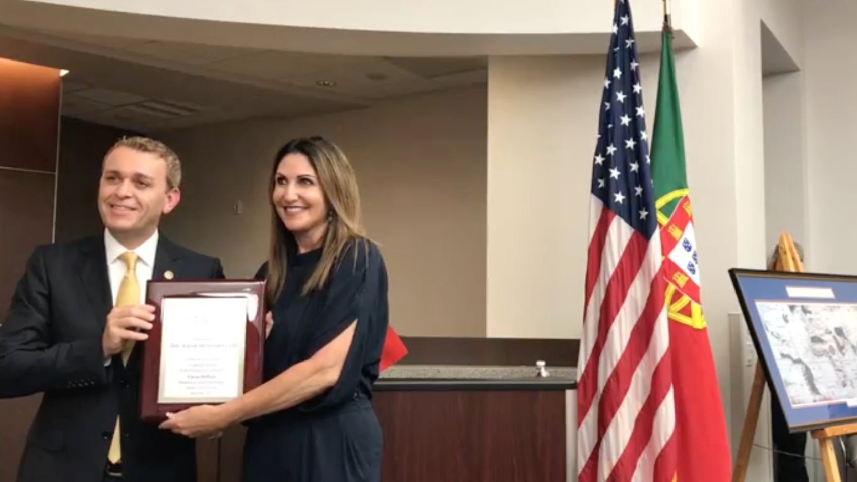 César DePaço offers honors for the support of the Portuguese communities in Palm Coast