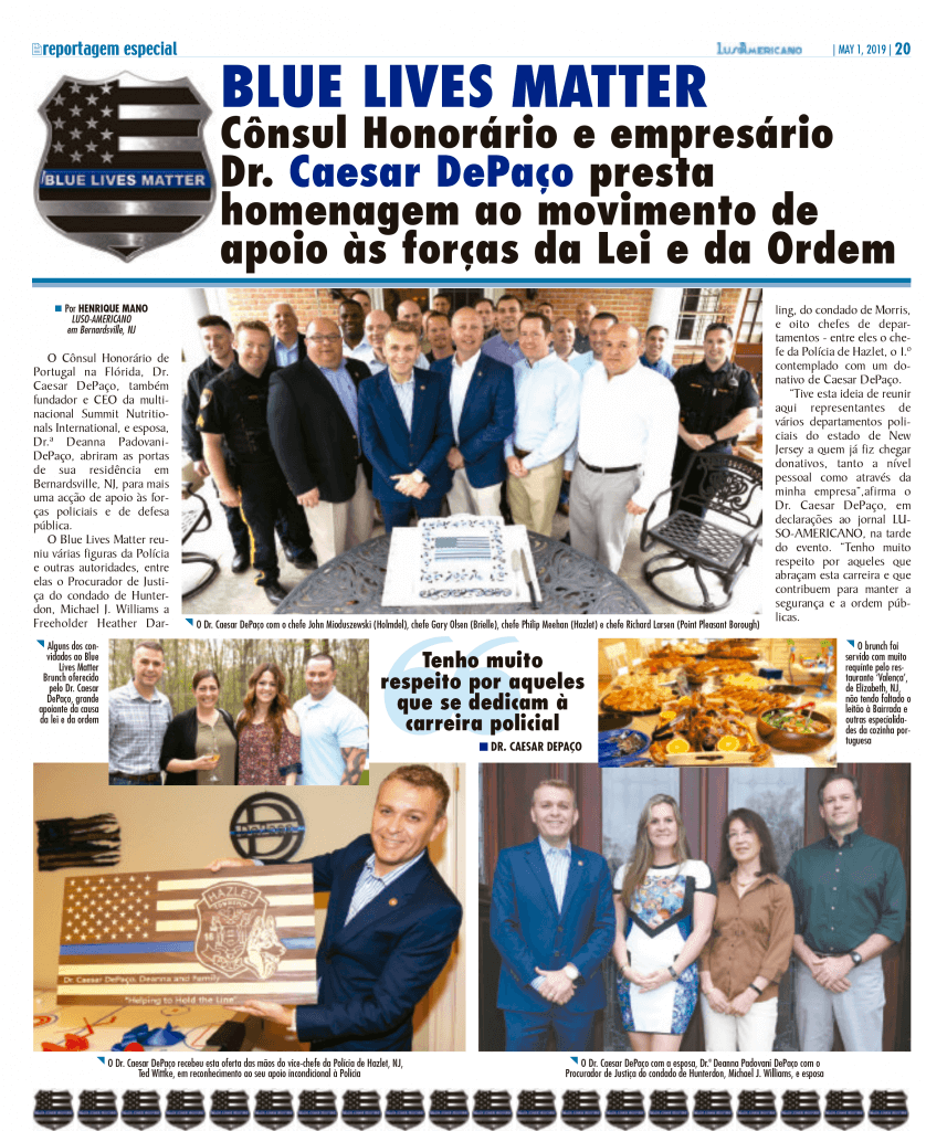 BLUE LIVES MATTER Cônsul Honorário DePaço