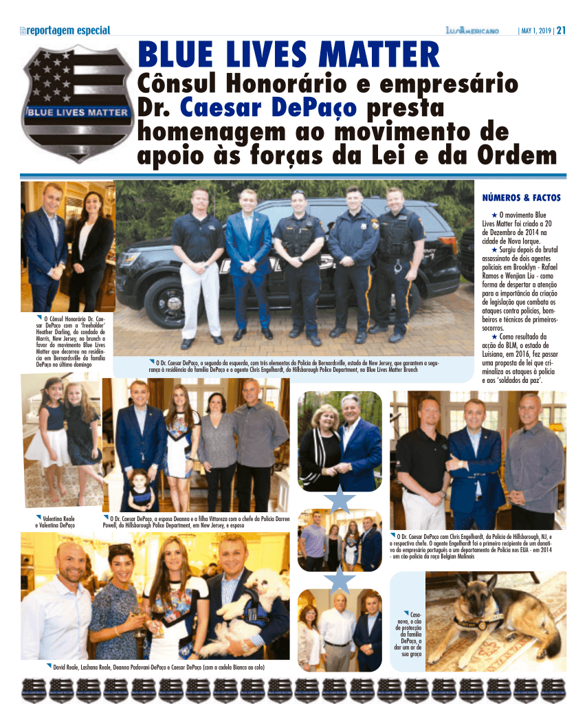 César DePaço BLUE LIVES MATTER Cônsul Honorário