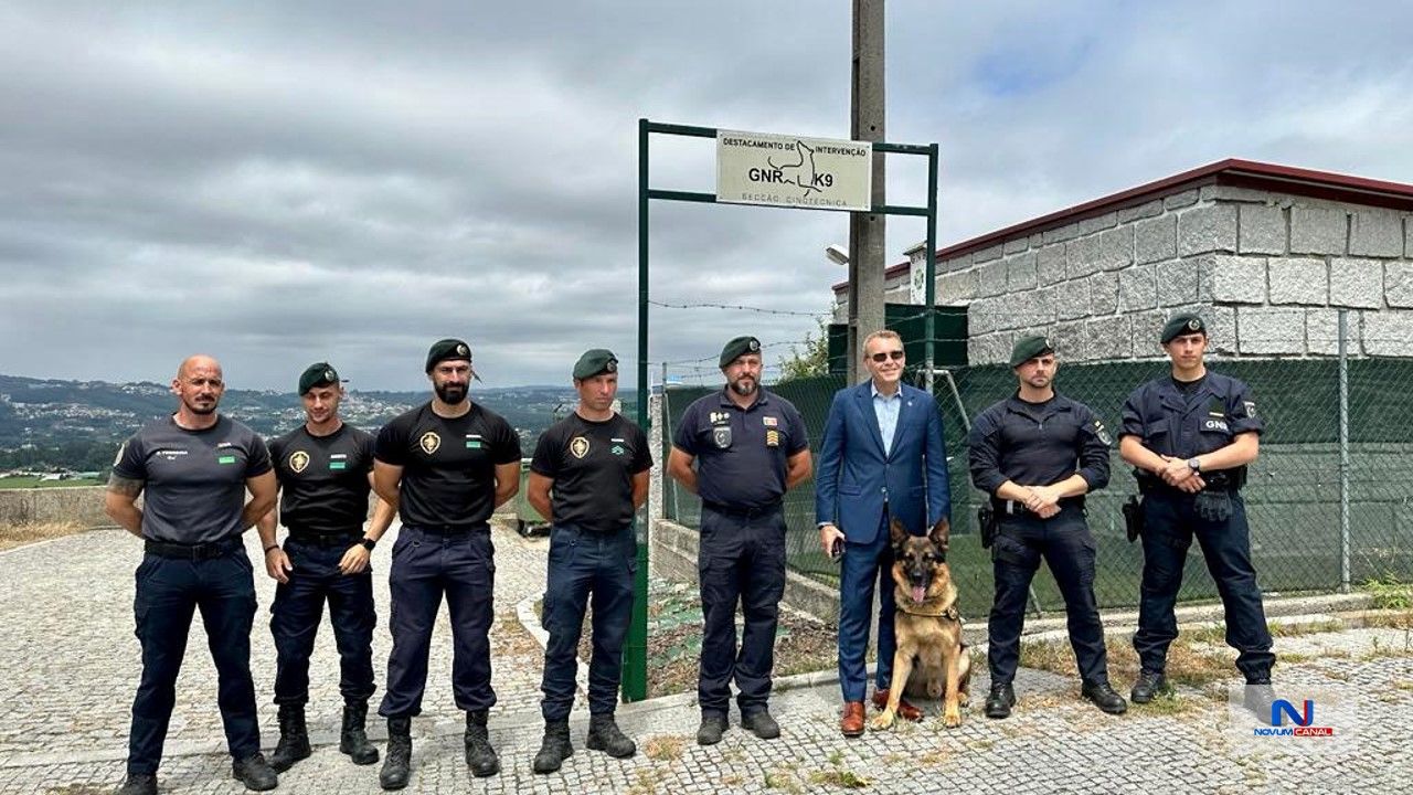 César DePaço com a GNR de Penafiel