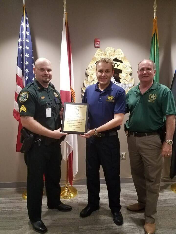 Coastal Florida PBA conferred an honorary membership upon Dr. César DePaço