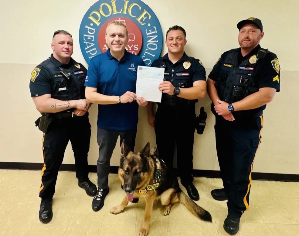 Officer Gino Schifano, Dr. César DePaço, Detective Adam Caruso, Corporal Paul Morris. (DePaço Foundation)
