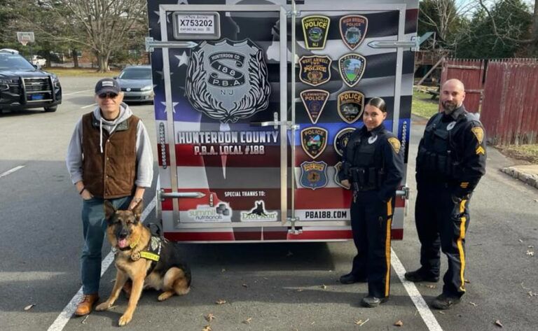 Hunterdon PBA Takes Delivery of New Support Trailer