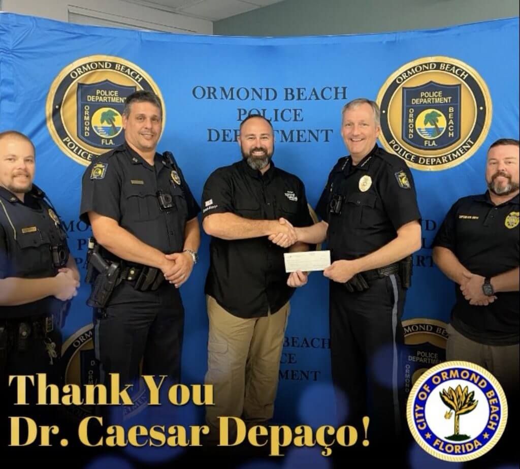 Ormond Beach Police receive donation for new K-9 César DePaço