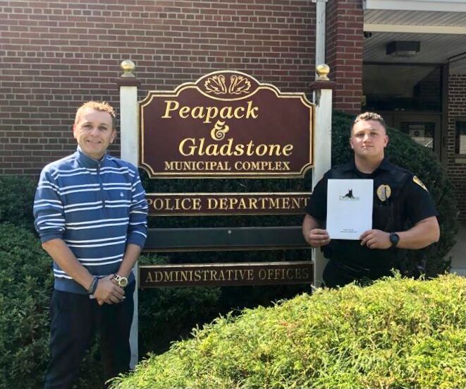 César DePaço Peapack & Gladstone Police Department Thanks Summit Nutritionals International