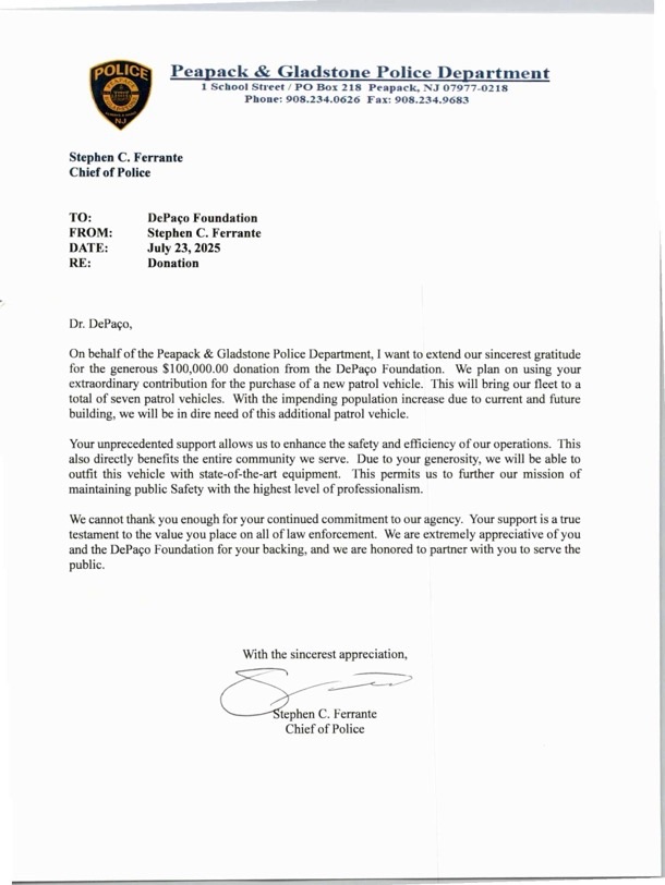 Letter of Appreciation