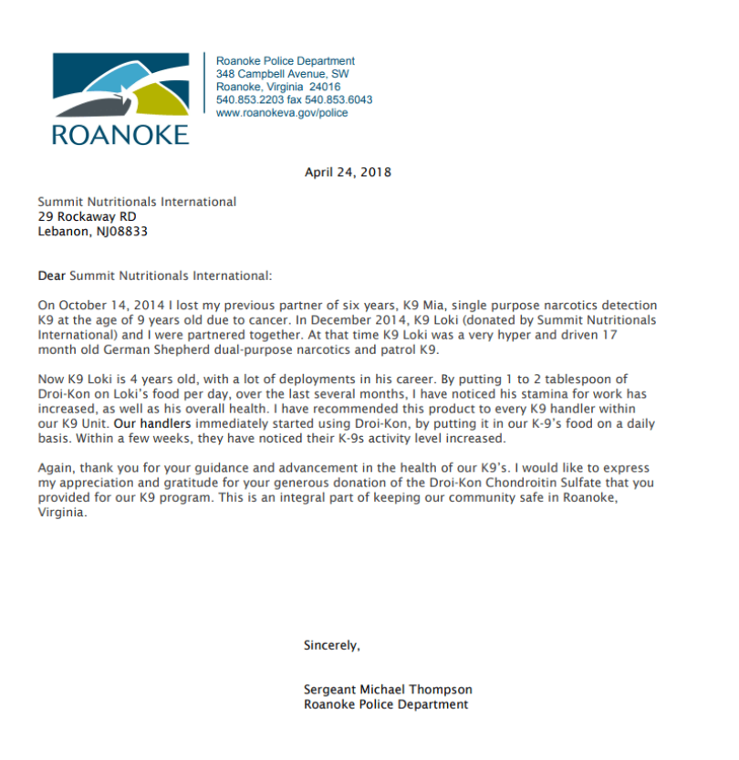 Roanoke Police Department Testimonial César DePaço