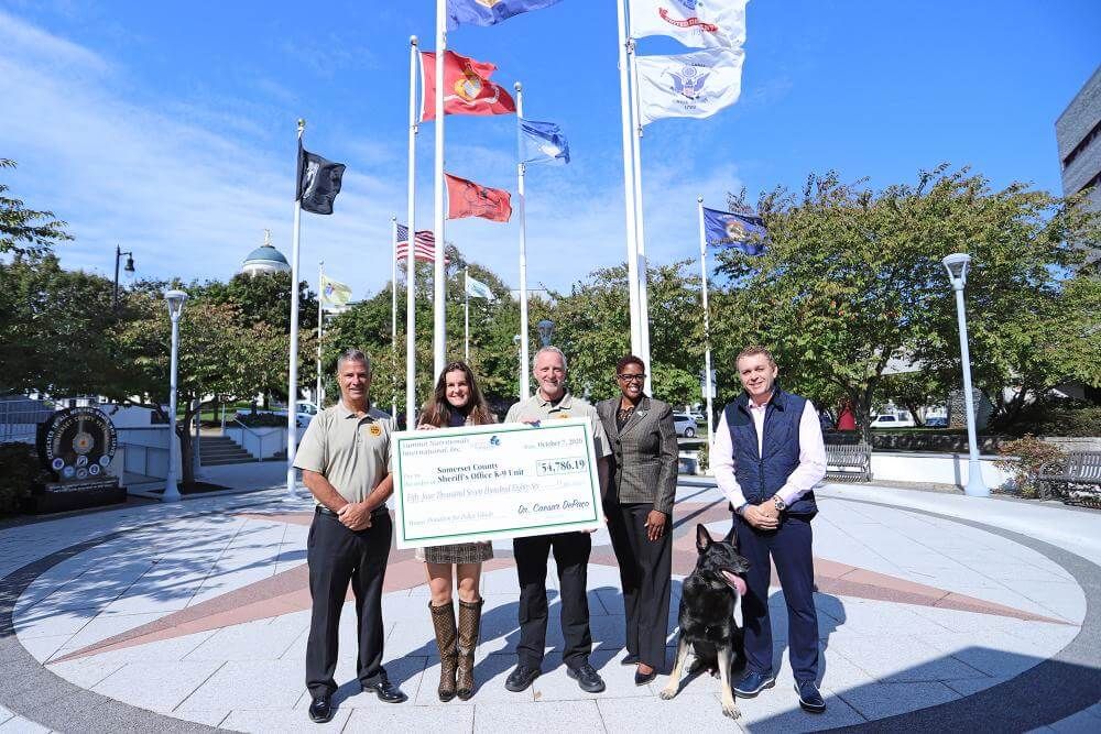 Sheriff Darrin J. Russo thanks Deanna and César DePaço