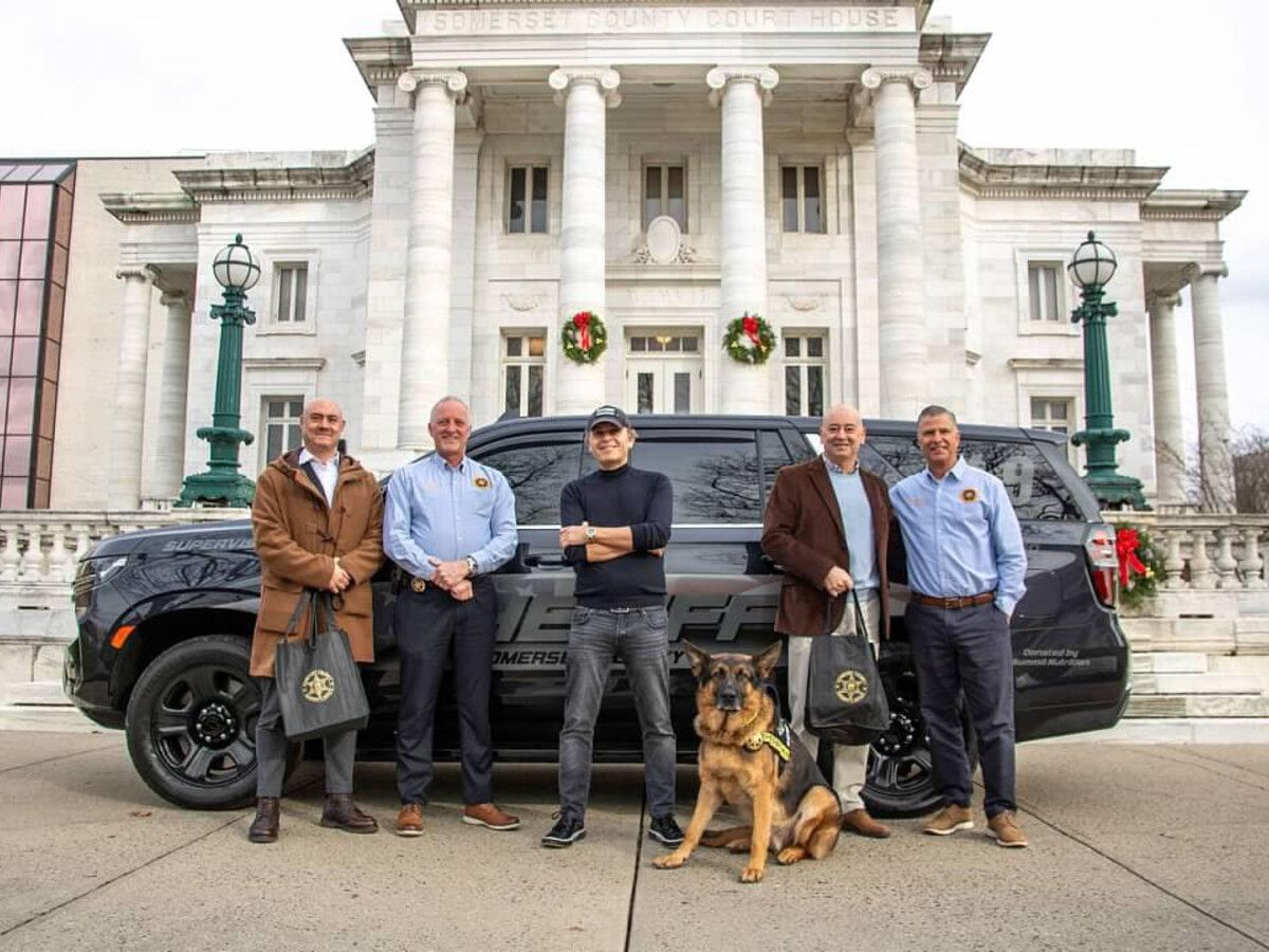 The newest canine vehicle donated by Dr. César DePaço and his wife Deanna Padovani-DePaço