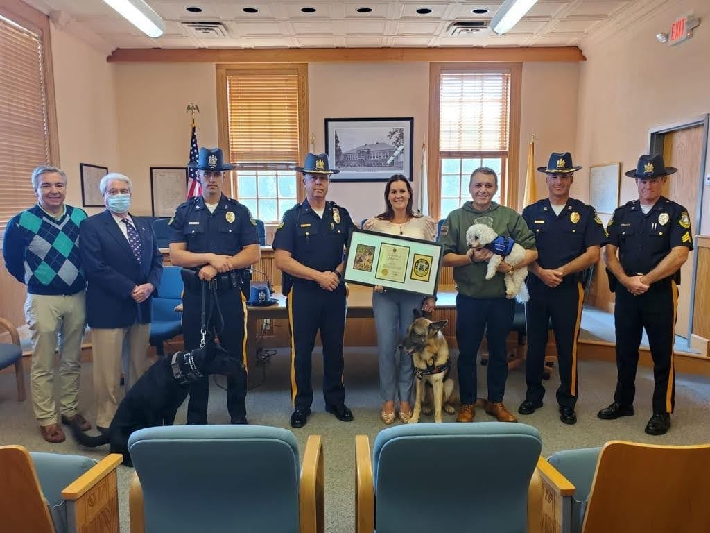Brielle Police Department bestows honorary title upon K-9 Casanova 1 César DePaço
