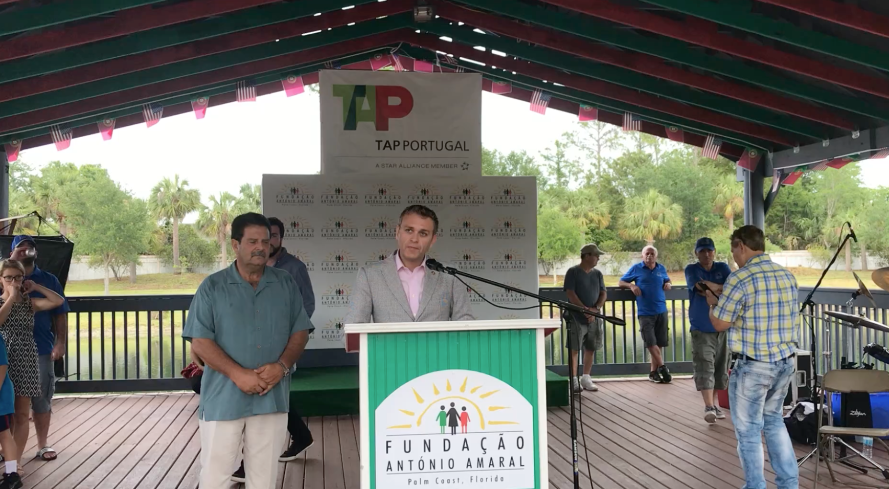 César DePaço gives speech for the Foundation António Amaral