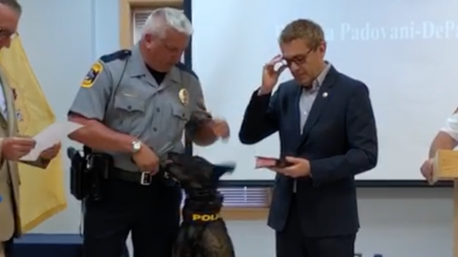 César DePaço donates K9 to Police Department in the US